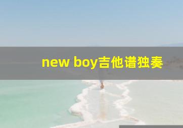 new boy吉他谱独奏